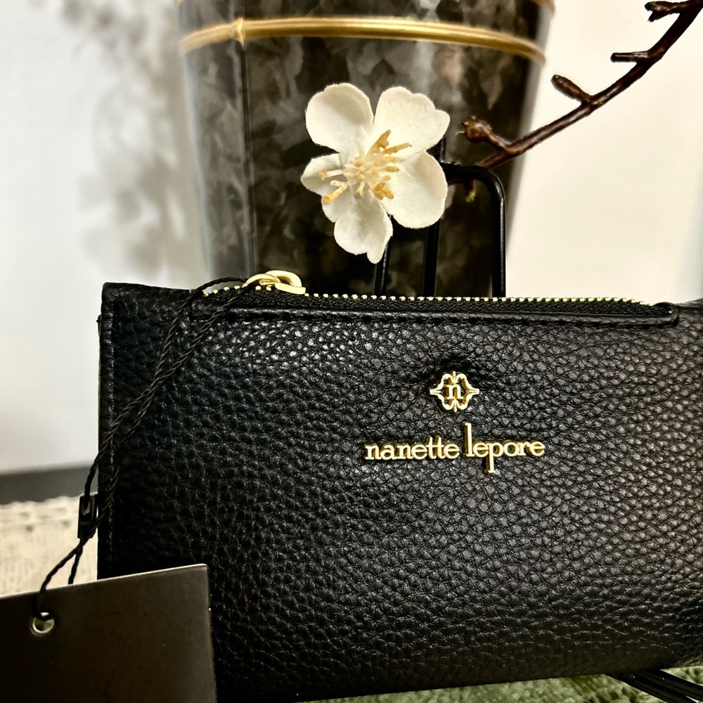 Nanette Lepore Black Textured Wallet - Picture 5 of 12